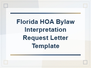 Florida Hoa Bylaw Interpretation Letter Template